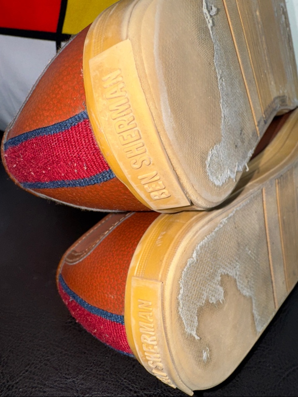 MAKE OFFER! Men's Ben Sherman Low-Top Leather Sneakers Shoes Brown Breckon 10US - Picture 11 of 12